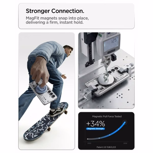 Spigen Ultra Hybrid Mag MagSafe maciņš priekš Samsung Galaxy S26+ Neo One - caurspīdīgs