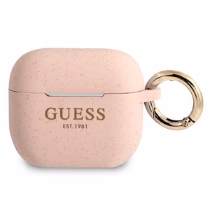 Guess GUA3SGGEP AirPods 3 apvalks rozā/rozā Silikons Spīdumi