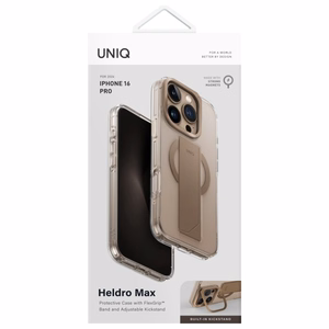 Uniq Heldro Max Magclick uzlādes viedtālruņa apvalks iPhone 16 Pro - zelta