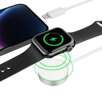 Tech-Protect UltraBoost 2in1 magnētiskais lādētājs ar USB-C / Lightning kabeļiem Apple Watch 1.5m - balts