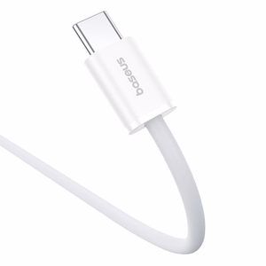 Baseus Superior Series 2 Ātra uzlāde Datu kabelis Type-C uz Type-C 30W 1m Balts