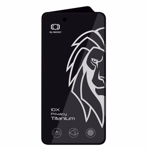 Rūdītais stikls Tel Protect 10X Privacy Titanium paredzēts Iphone 17 Air