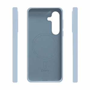 Etteri Silikona Mag maciņš for Samsung Galaxy S25 gaiši zils