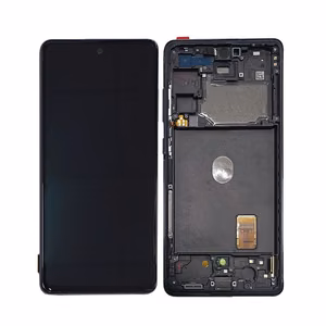 LCD ekrāns Samsung G780F S20 FE ar skārienekrānu un rāmi Cloud Navy OLED (reālais izmērs)
