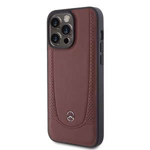 Mercedes MEHCP15LARMRE iPhone 15 Pro 6.1" sarkans/sarkans cietais apvalks Ādas Urban Bengale
