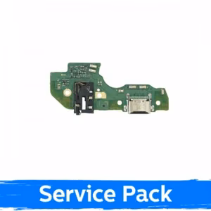 Charging Port Saderīgs ar Samsung A226 A22 5G Ar Flex / Plata (Service Pack)