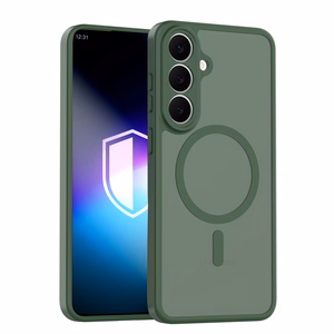 3mk Misty MagCase zaļš – tālruņa vāciņš modelim Samsung Galaxy S26 FE