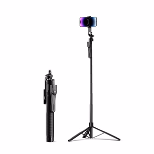 Selfiju nūja Orico SPM215 statīvs 1/4 collas tālruņa kamerai ar 360 grādu rotāciju Bluetooth 5.2 - melna