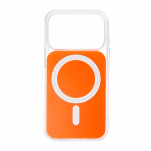 Case for Samsung S26 Clear Fusion Mag Cover compatible with MagSafe hermes orange