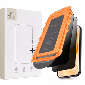 Tech-Protect Quick Set Spy+ 2 privātuma aizsargstiklu komplekts modelim iPhone 18 Pro