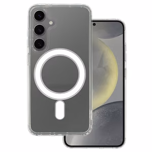 Акриловый чехол MagSafe для Samsung Galaxy S25 FE прозрачный