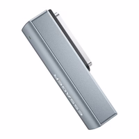 Adapteris Essager "Zeus" melns (In: Type-C / Out: Magsafe3)