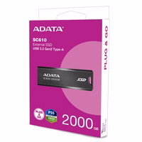 ADATA SC610 USB flash drive 2 TB USB Type-A 3.2 Gen 2 (3.1 Gen 2) melns
