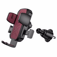 Auto tālruņa turētājs Hoco H64 (gaisa ventilācijas atveres) melns