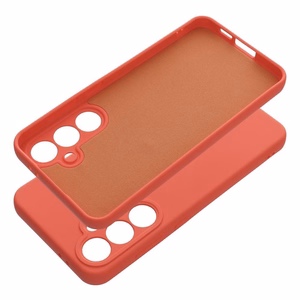 Чехол для Samsung S24 FE Silicone персиковый