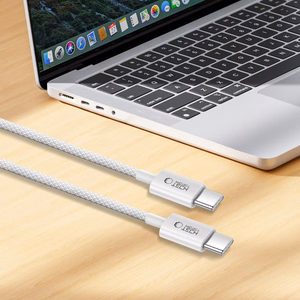 Tech-Protect Ultraboost Lite USB-C PD60W/3A kabelis 100 cm - pelēks