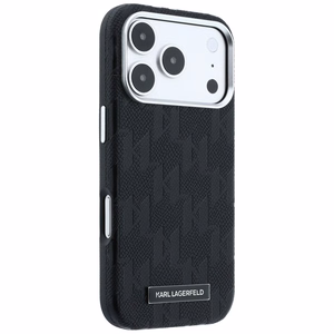 KARL LAGERFELD maciņš IPHONE 18 Pro Max/17 Pro Max saderīgs ar MagSafe (Mono Resin Logo) (krāsa: melna)