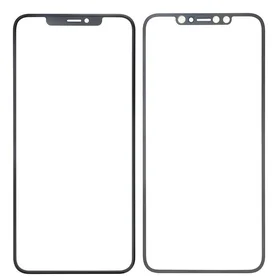 LCD ekrāna stikls Apple iPhone XR melns ar OCA V2 ORG