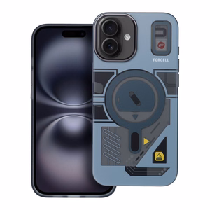 FORCELL F-PROTECT Levels ar dubultā slāņa 4D tehnoloģiju, militāri pārbaudīts, saderīgs ar MagSafe IPHONE 16 PLUS kibers pelēks