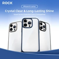 Rock Guard Series viedtālruņa apvalks Iphone 16 Pro Max caurspīdīgs-pelēks