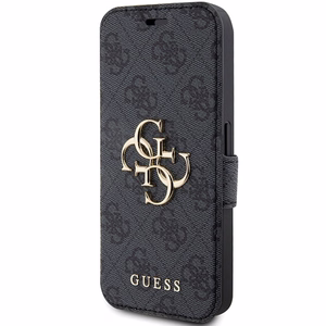 Guess 4G Metal Logo apvalks iPhone 15 Pro - pelēks