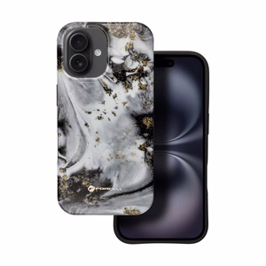 FORCELL F-PROTECT Mirage, militārā standarta pārbaudīts magnētiskais viedtālruņa apvalks IPHONE 16 PLUS, sudraba migla