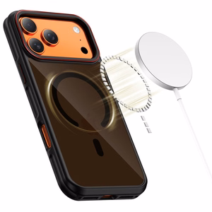 Tech-Protect MagHybrid MagSafe maciņš iPhone 17 Pro melns un sarkans