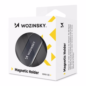 Wozinsky pašlīmējošs magnētiskais automašīnas turētājs 360 paneļiem sudrabs (WMH-06)