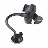 FORCELL F-GRIP Oval 27 cm auto turētājs vējstiklam / paneļim / ventilācijas atverei melns