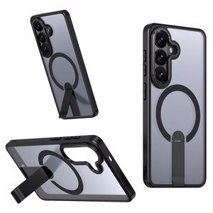 Hybrid Armor X macins Samsung Galaxy S26 ar stativu, saderigs ar MagSafe - melns
