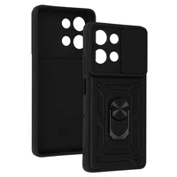 Slide Camera Armor viedtālruņa apvalks Motorola Moto G75 5G melns