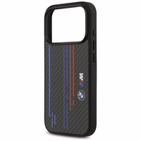 Viedtālruņa apvalks BMW M Kevlar Lines & Logo MagSafe Case for iPhone 17 Pro - melns