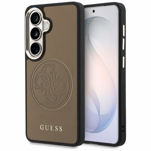 Guess maciņš Perforated Logo MagSafe priekš Samsung Galaxy S26 brūns