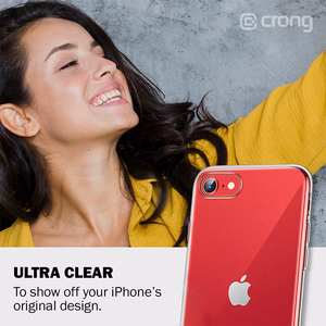 Crong Crystal Slim vāciņš ierīcei iPhone SE (2020) / 8 / 7, caurspīdīgs