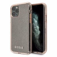 Guess GUHCN65PCGLPI iPhone 11 Pro Max rozā kietais apvalks Glitter
