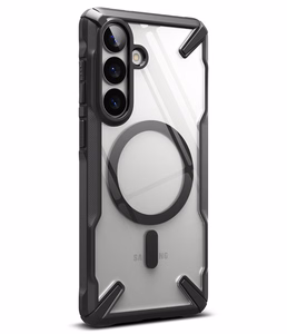 Ringke Fusion X Magnetic MagSafe Maciņš for Samsung Galaxy S26+ - Clear melns