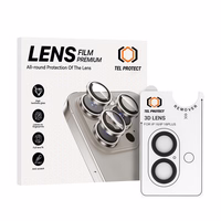 Aizsargstikls Tel Protect 3D objektīvam uz kameras Iphone 17 - melns (objektīvs 2 gab.)