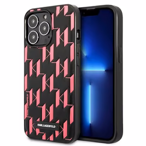 Karl Lagerfeld monogrammas plāksne iPhone 13 Pro / 13 6.1" apvalks - rozā