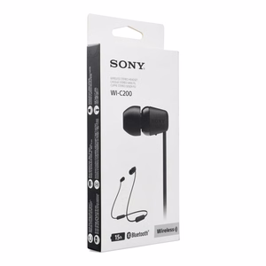 Bezvadu austiņas SONY WI-C200, melnas