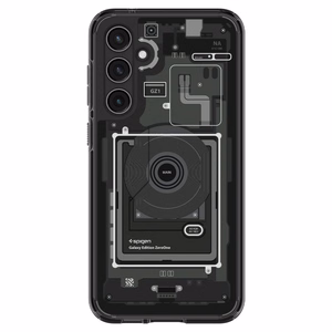 Spigen Ultra Hybrid viedtālruņa apvalks Samsung Galaxy S23 FE - tumši pelēka (Zero One raksts)