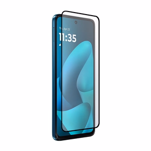 Crong 3D Armour Glass Lite pa visu virsmu līmējams rūdīta stikla ekrāna aizsargs Motorola Moto G57 Power 5G