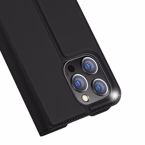 Dux Ducis Skin Pro viedtālruņa apvalks atverams vāciņš iPhone 14 Pro Max melns