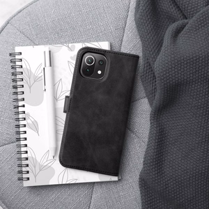 TENDER grāmatas viedtālruņa apvalks XIAOMI Mi 11 Lite 5G / Mi 11 Lite LTE ( 4G ) / Mi 11 Lite NE melns