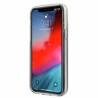 Guess GUHCP12SPCUGLSBK iPhone 12 mini 5.4" melns/melns cietais apvalks Glitter Gradient Script