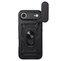 Bīdāms kameras bruņu viedtālruņa apvalks Iphone 17 Air melns