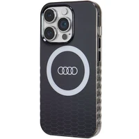 Audi IML Big Logo Magnētiskais apvalks iPhone 14 Pro - melns