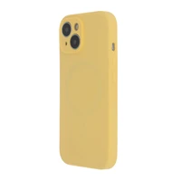 Soft Touch magnētiskais viedtālruņa apvalks iPhone 15 Plus 6,7" pasteļdzeltenais