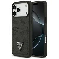 Guess 4G Nauble Card Triangle apvalks iPhone 17 Pro Max - melns