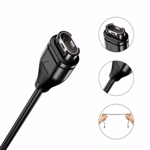 Tech-Protect MC04 UltraBoost USB-C uzlādes kabelis Garmin pulksteņiem 1 m, melns