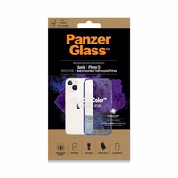 PanzerGlass ClearCase antibakteriālais viedtālruņa apvalks ar Military Grade sertifikātu iPhone 13 / 14 / 15 - caurspīdīgs violets